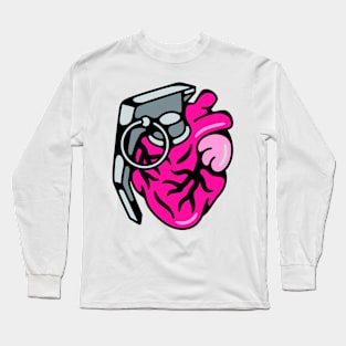 Grenade heart Long Sleeve T-Shirt